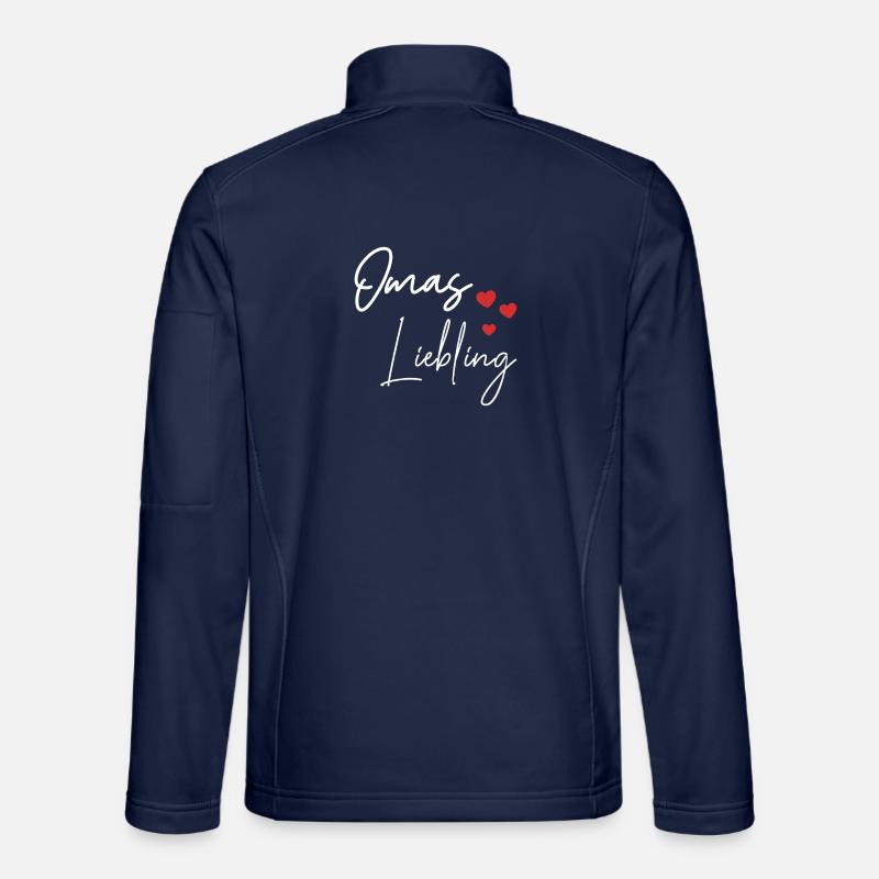 Omas Liebling Spruch  - Unisex Softshelljacke - Navy