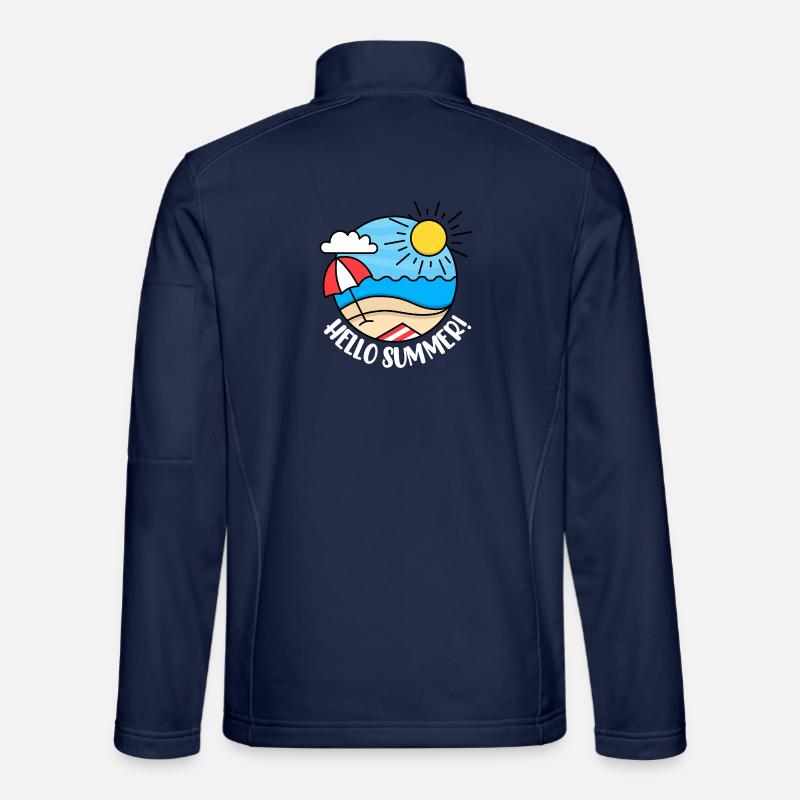 Hello Summer 2 (dark) - Unisex Softshell Jacket - navy