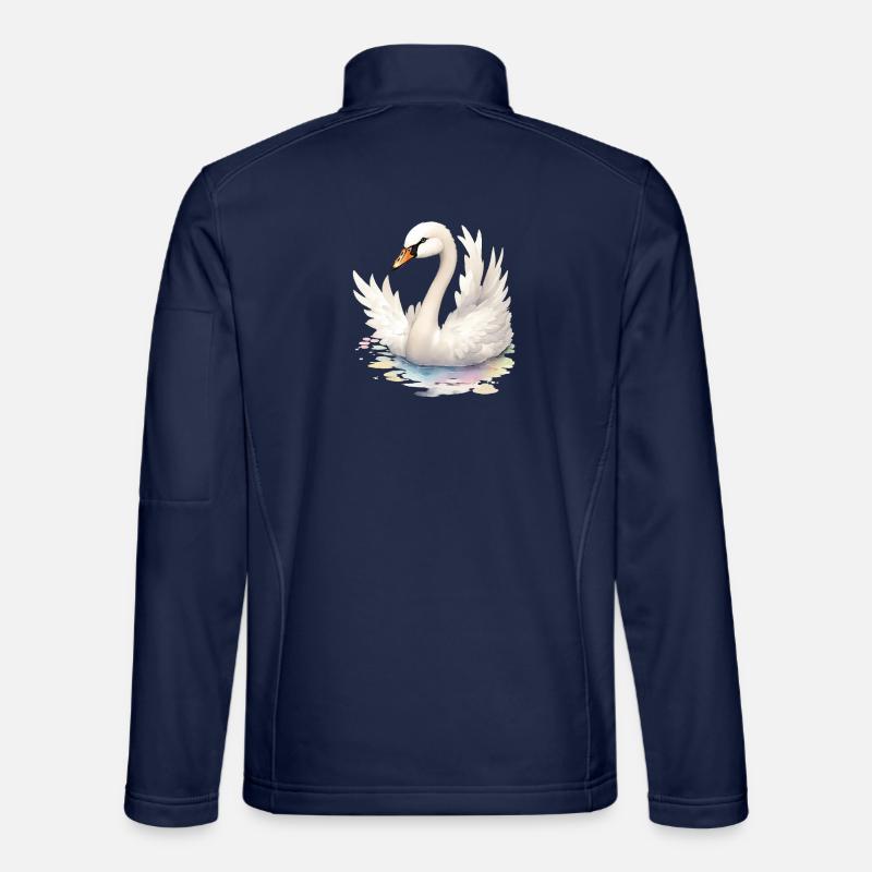Schwan - Unisex Softshelljacke - Navy