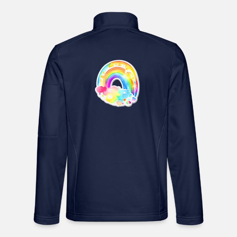 Regenbogen - Unisex Softshelljacke - Navy