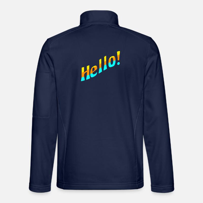 Hello! - Unisex Softshell Jacket - navy
