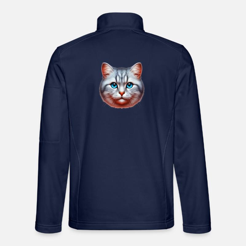 Cat - Unisex Softshell Jacket - navy