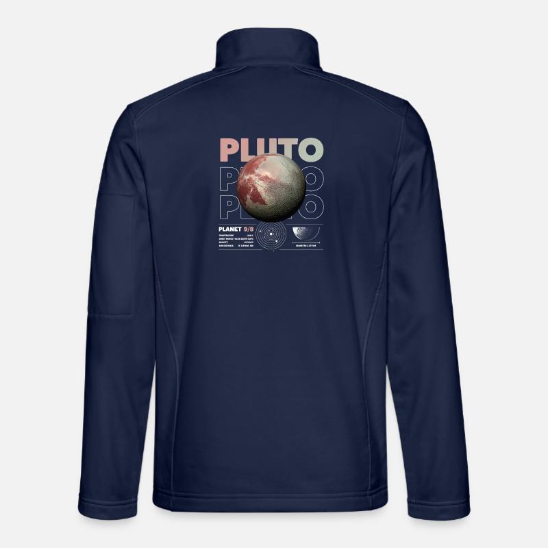 Pluto details - Unisex Softshelljacke - Navy