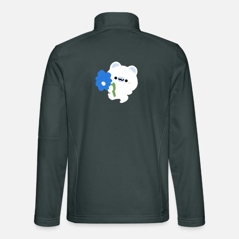 Romantischer Eisbär Unisex Softshelljacke
