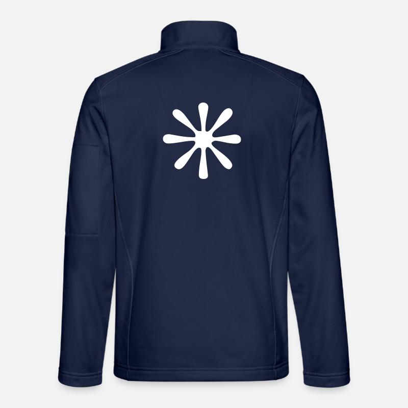 Ornament - Splash - Vectorgraphic - Unisex Softshell Jacket - navy