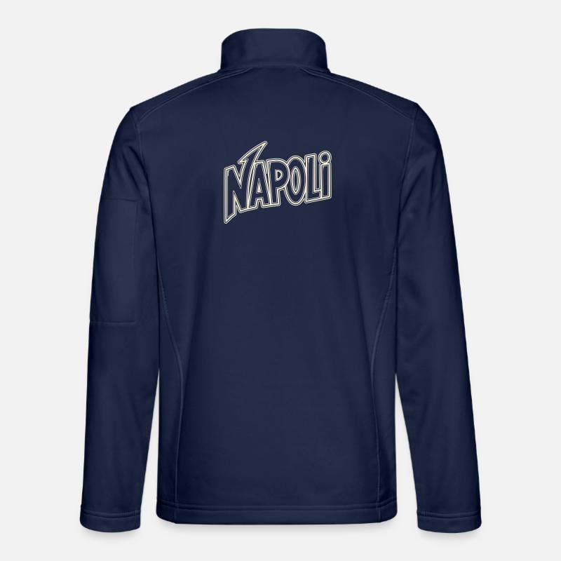 Napoli Neon Lettering - Unisex Softshell Jacket - navy