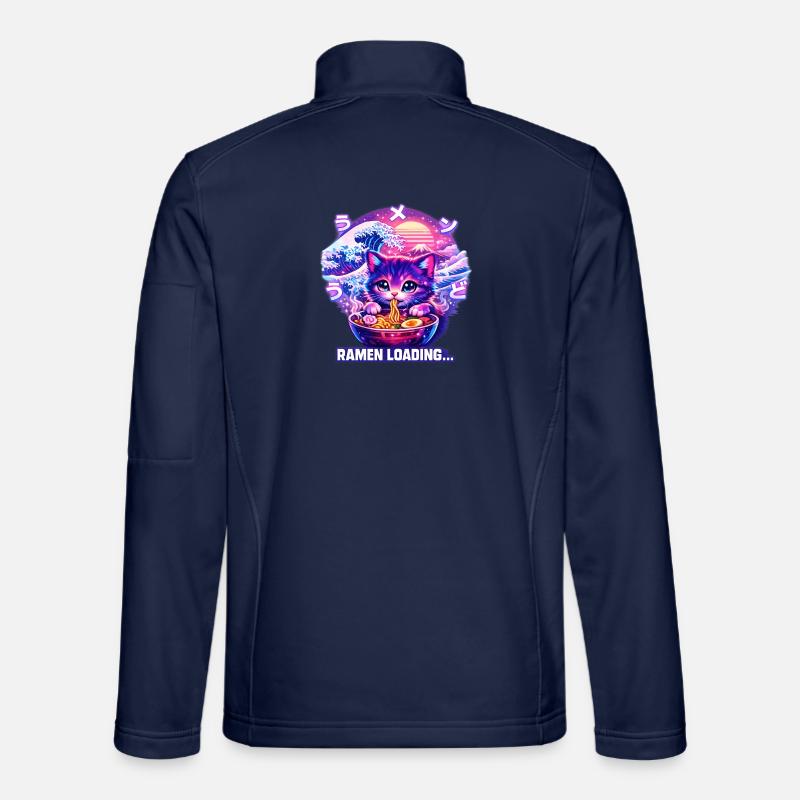 Ramen Katze Cyber gaming - Unisex Softshelljacke - Navy