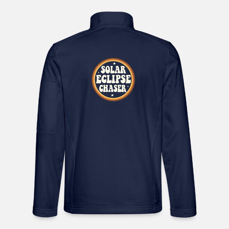 Solar eclipse chaser - Unisex Softshelljacke - Navy
