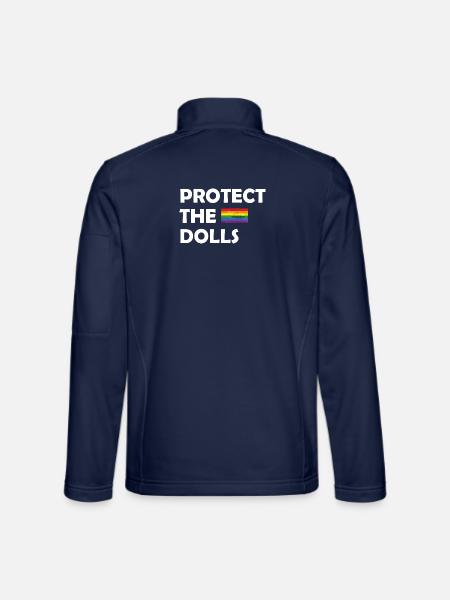 PROTECT THE DOLLS flag small - Unisex Softshelljacke - Navy
