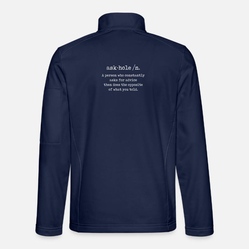 Askhole - Unisex Softshell Jacket - navy