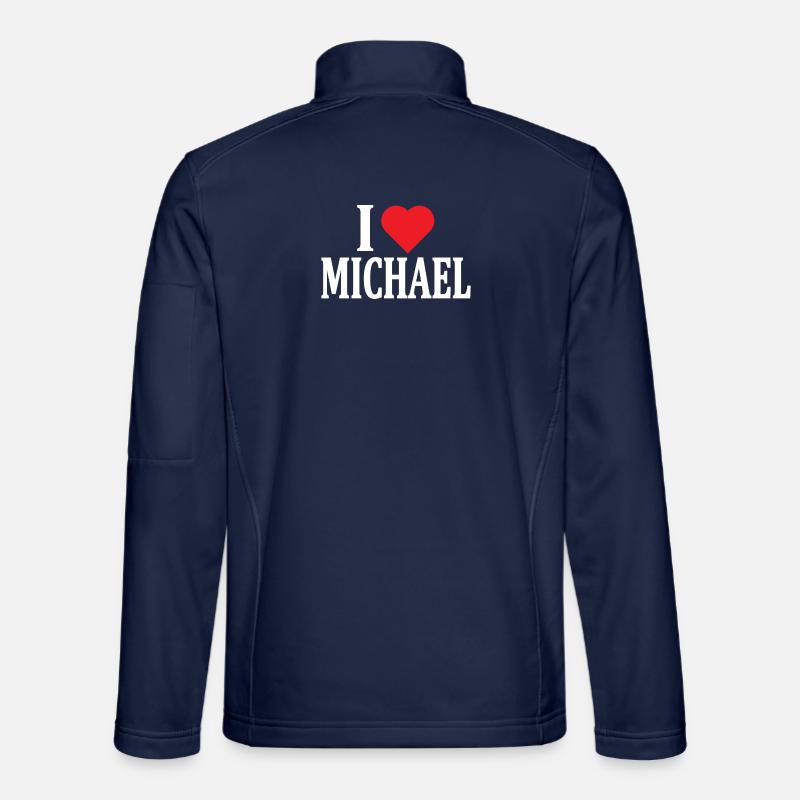 T-Shirt Ich liebe Michael T-Shirt Geschenkidee - Unisex Softshelljacke - Navy
