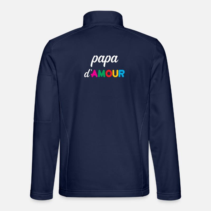 Love Daddy - Father's Day - Unisex Softshell Jacket - navy