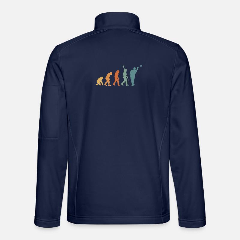 Pétanque Evolution Retro - Unisex Softshelljacke - Navy