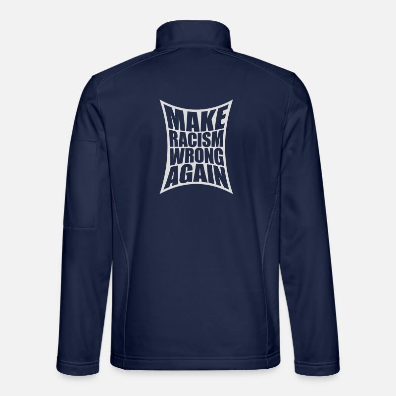 make racism wrong again - Unisex Softshell Jacket - navy