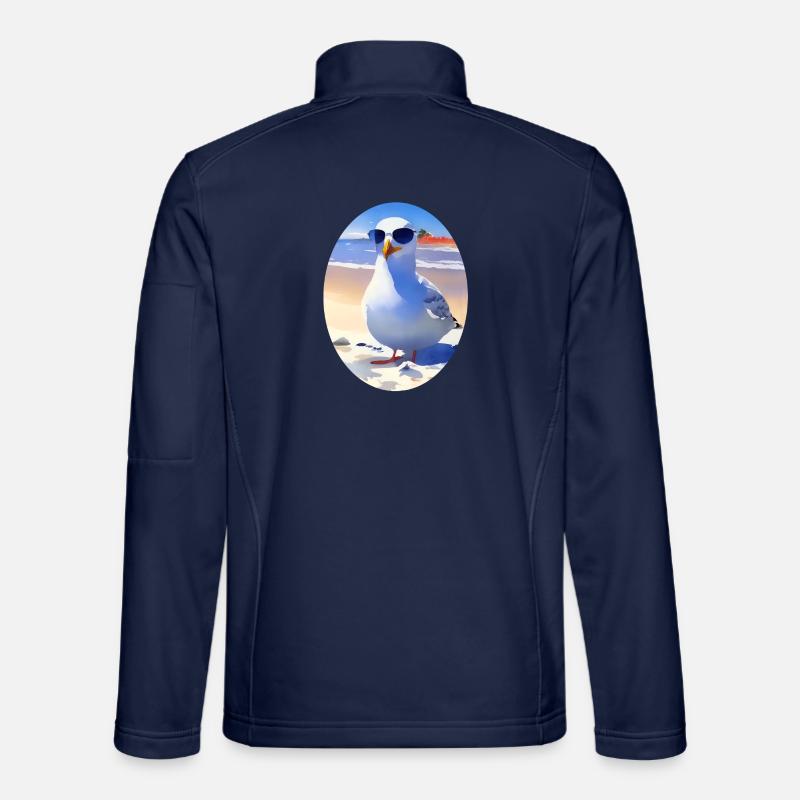 Cool seagull - Unisex Softshell Jacket - navy