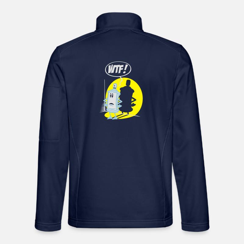 WTF paint spray flex - Veste en tissu softshell Unisexe - bleu marine