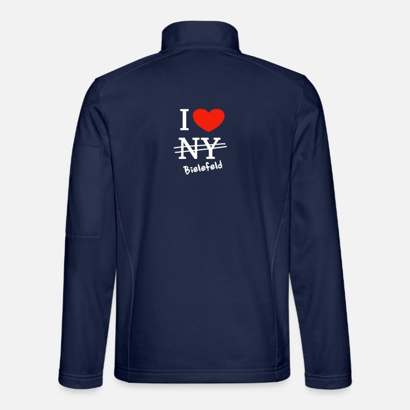 Ich liebe Bielefeld - I love Bielefeld - Unisex Softshelljacke - Navy