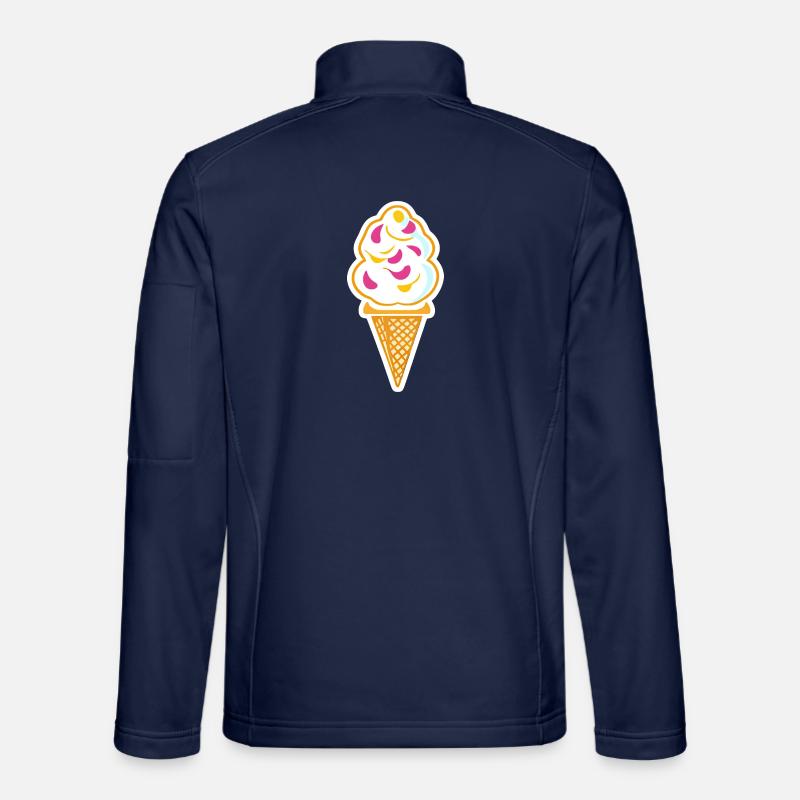 Eis, Eiscreme - Unisex Softshelljacke - Navy