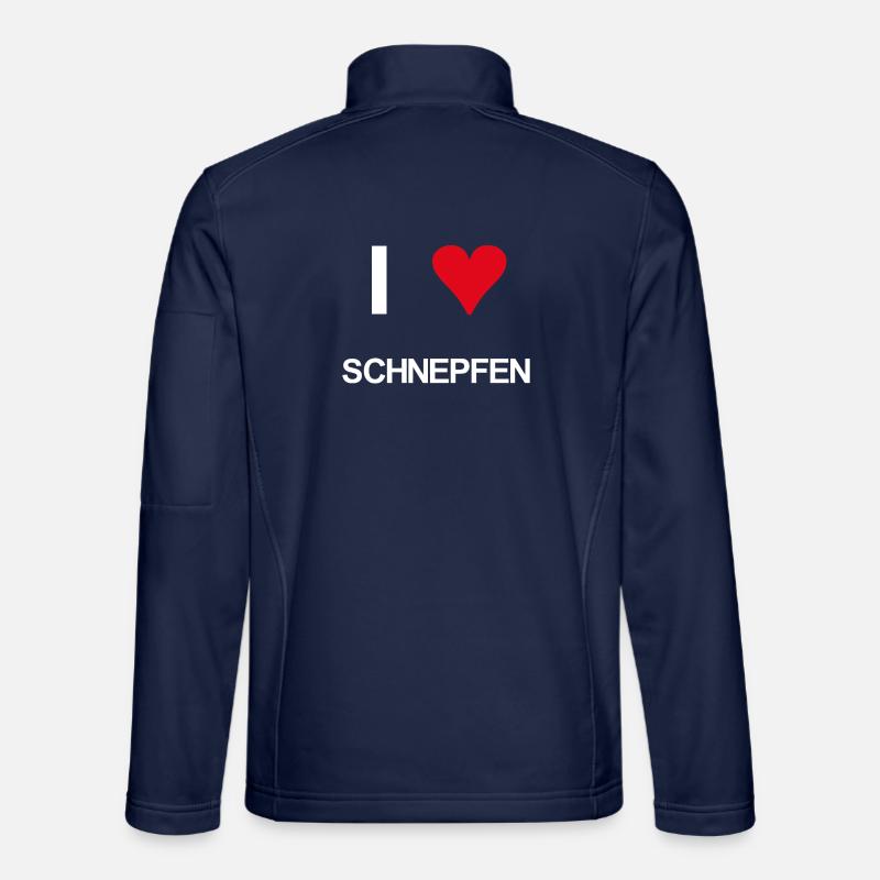 I love Schnepfen - Unisex Softshelljacke - Navy