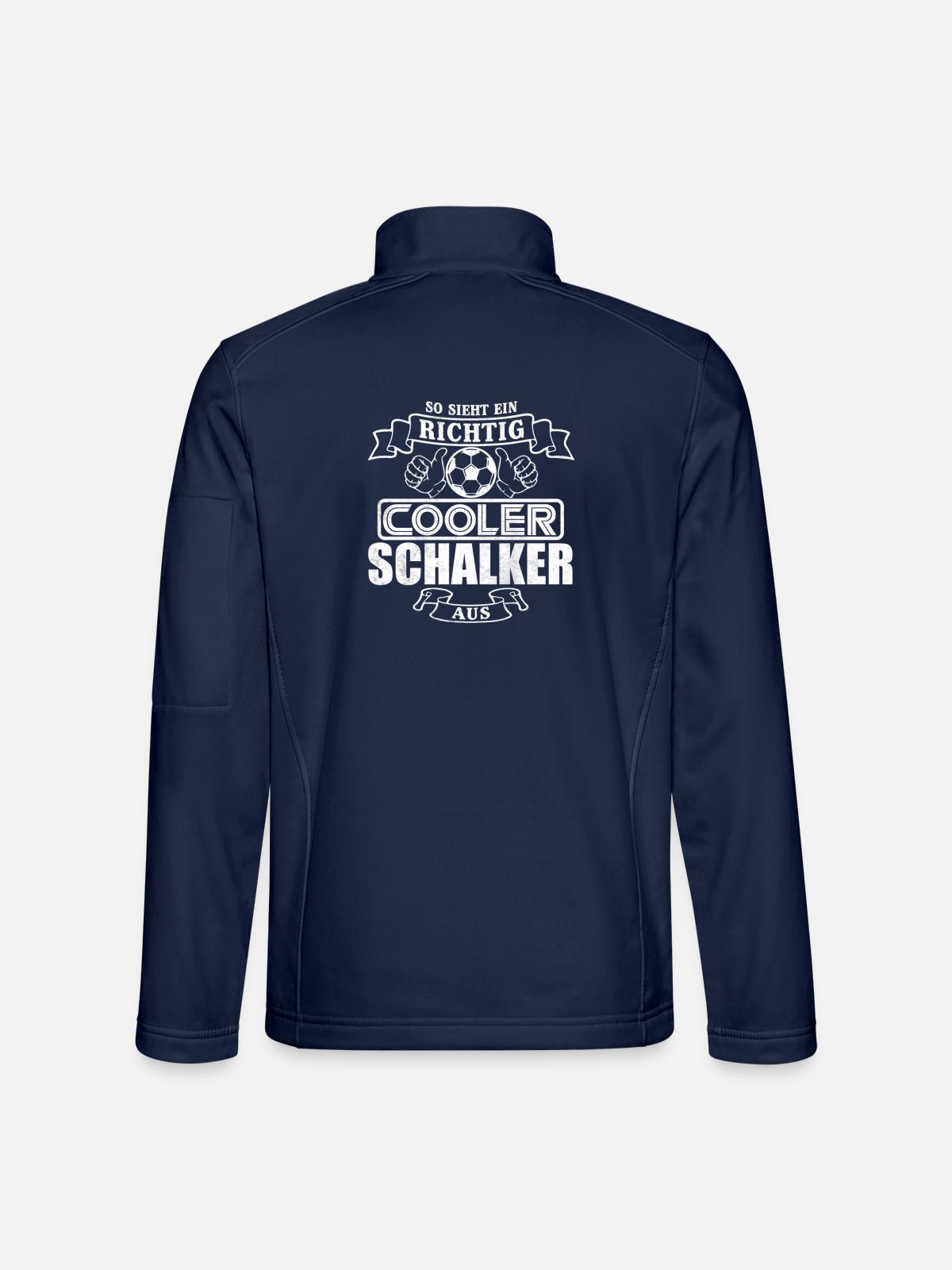 Cooler Schalker - Unisex Softshelljacke - Navy - Hinten