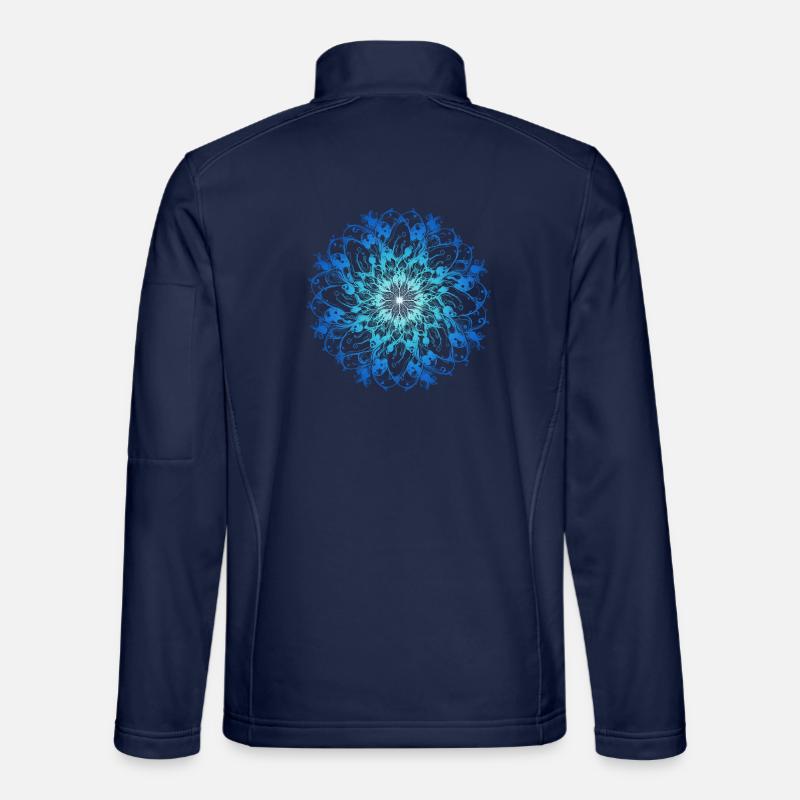 Ocean Mandala - Unisex Softshell Jacket - navy