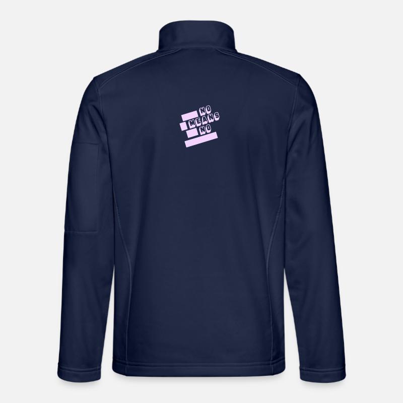 No means no - Unisex Softshelljacke - Navy