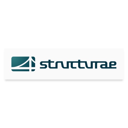 Structurae Logo (Green) - Auto-Aufkleber
