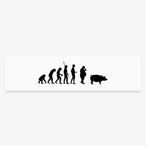 Evolution Pig - Bumper Sticker