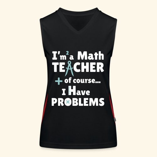 Soy PROFESOR de Matemáticas - Camiseta funcional de tirantes en contraste para mujer