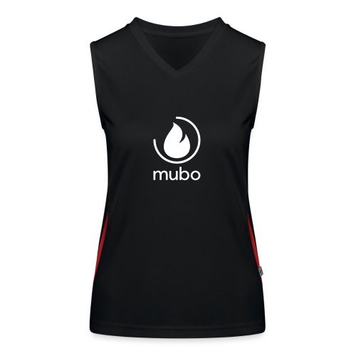 mubo logo - Women's Functional Contrast Tank Top