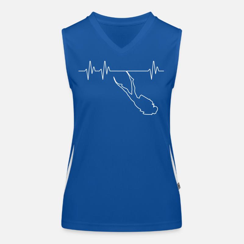 Electrocardiogramme Plongeur Débardeur respirant contrasté Femme