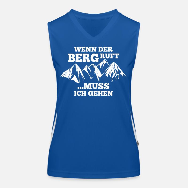 Wenn der Berg ruft... Funktionelles Kontrast-Tank Top für Frauen