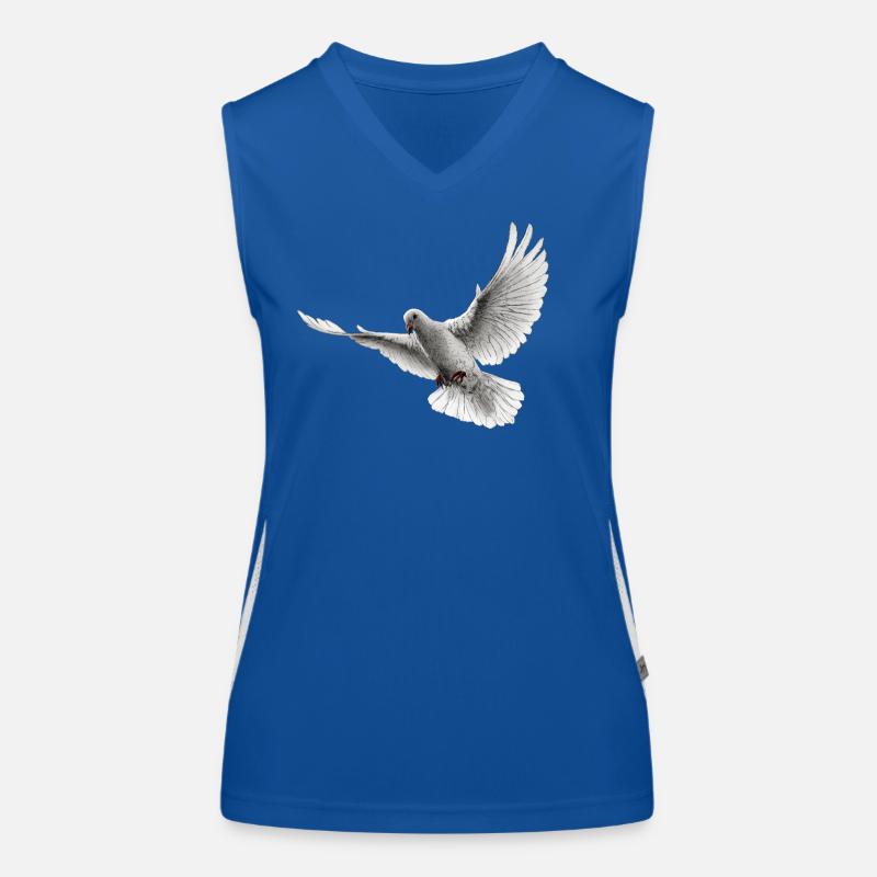 Taube Funktionelles Kontrast-Tank Top für Frauen