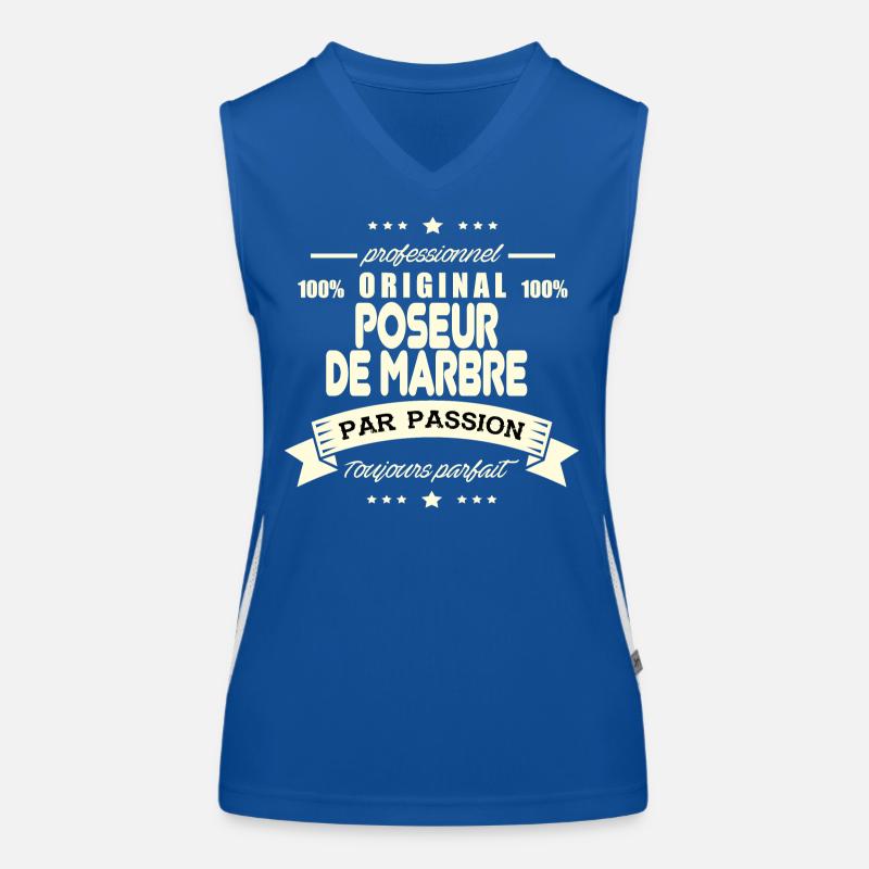 Poseur de marbre Original Débardeur respirant contrasté Femme
