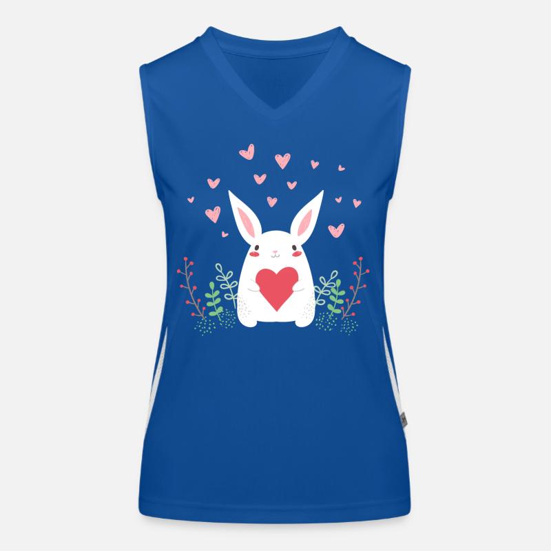 Eastern Bunny Easter Bunny Rabbit Ears Cute LOL Women's Functional Contrast Tank Top