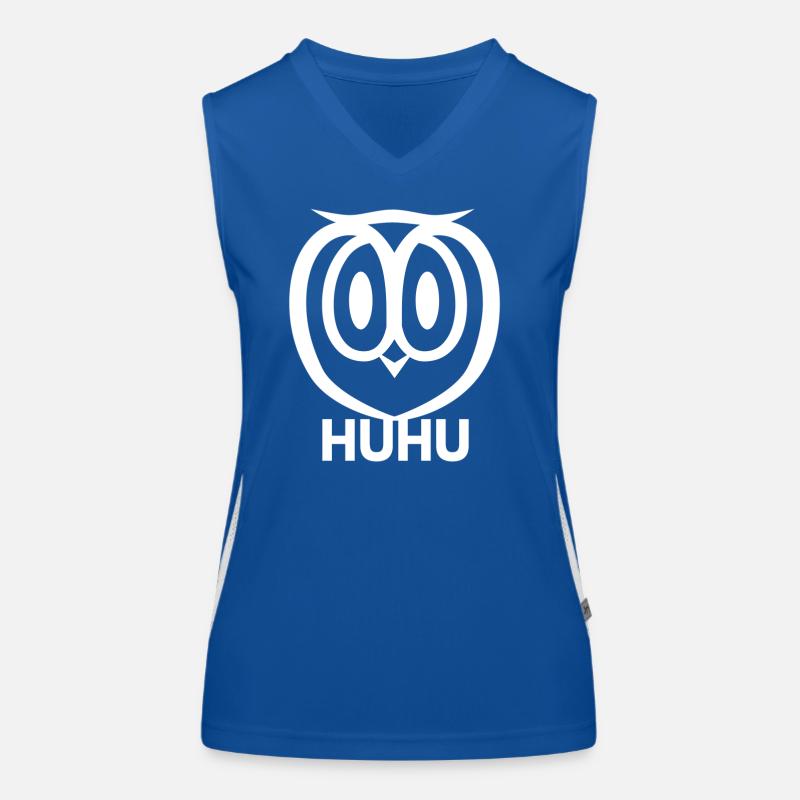 HuHu Eule Funktionelles Kontrast-Tank Top für Frauen