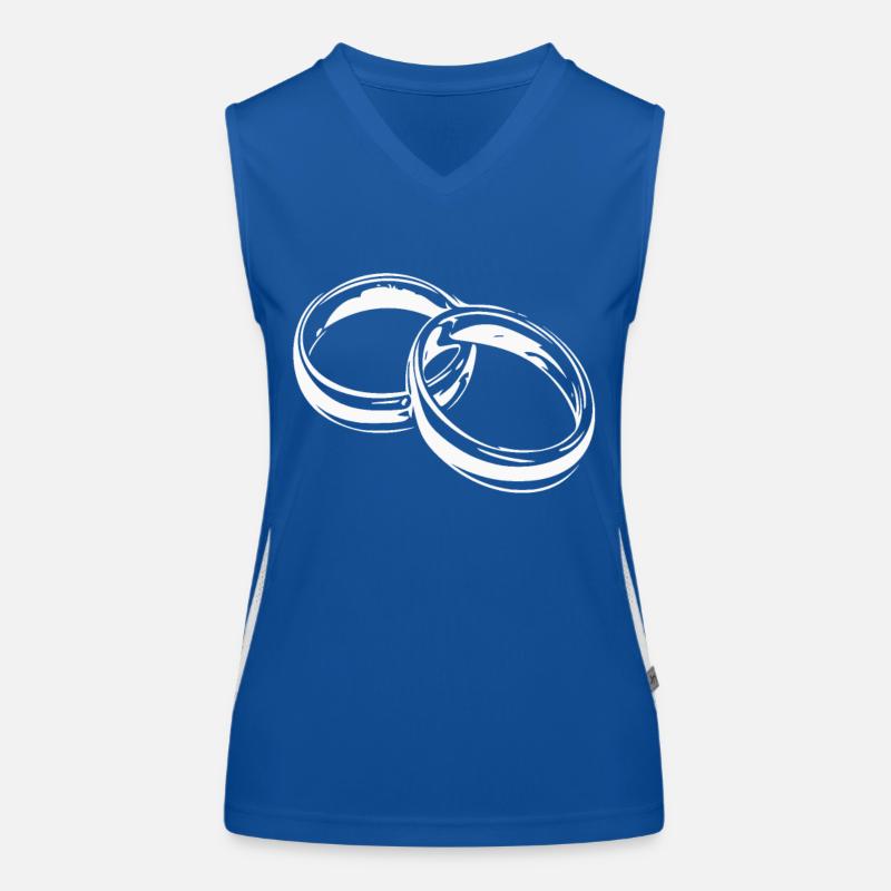 Ringe Funktionelles Kontrast-Tank Top für Frauen
