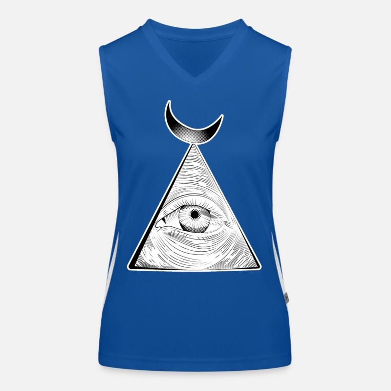 Auge, das alles sieht Funktionelles Kontrast-Tank Top für Frauen