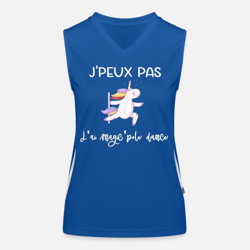 J'peux pas j'ai magic'pole dance Débardeur respirant contrasté Femme