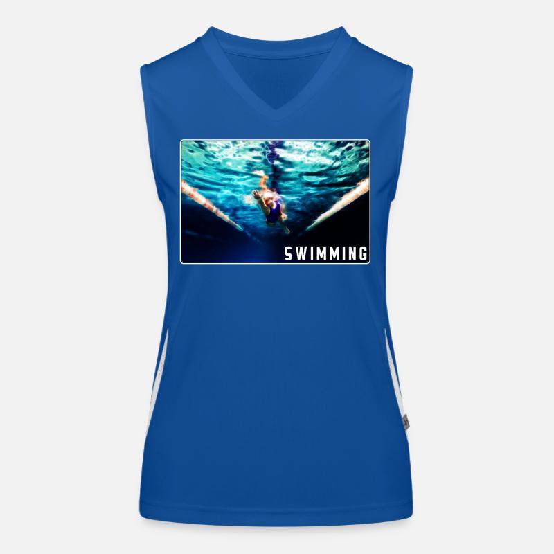 Natation - conception Débardeur respirant contrasté Femme