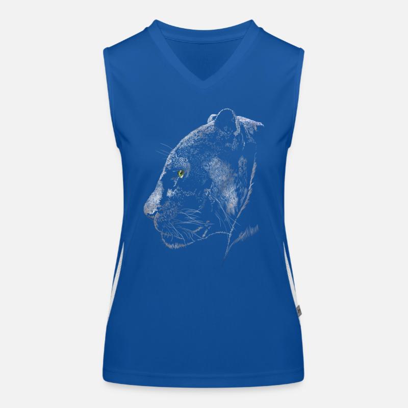 Panther Funktionelles Kontrast-Tank Top für Frauen