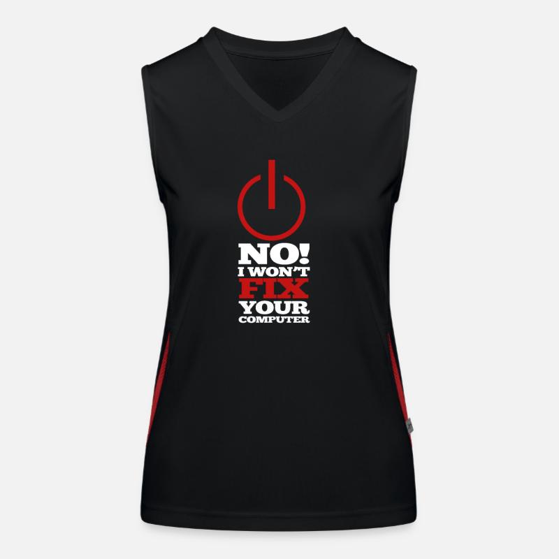 Computer Program Code Nerd Script Hacker Women's Functional Contrast Tank Top