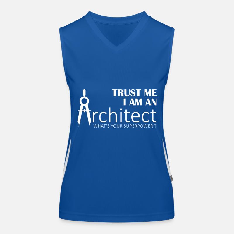 Architecte Inspiration T-shirt unisexe Débardeur respirant contrasté Femme