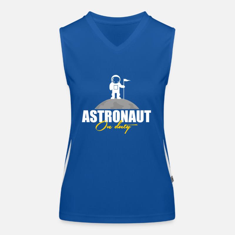 Astronaut in Action Gift Women's Functional Contrast Tank Top