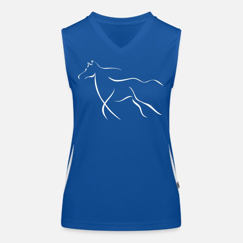 Cheval élégant Débardeur respirant contrasté Femme