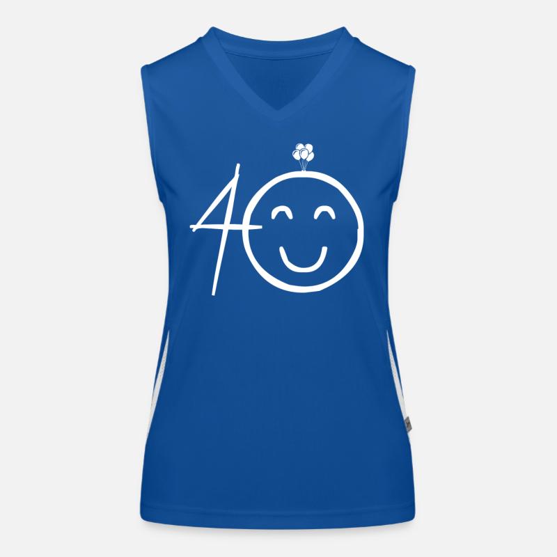 40th Birthday Women's Functional Contrast Tank Top
