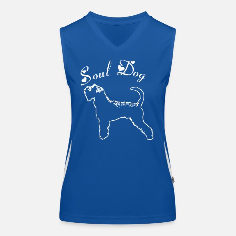 Schnauzer Soul dog Débardeur respirant contrasté Femme