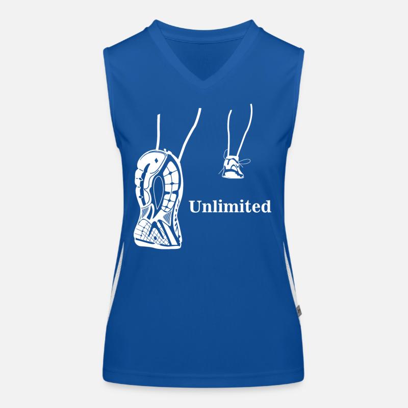 Illimité - conception en cours d'exécution Débardeur respirant contrasté Femme