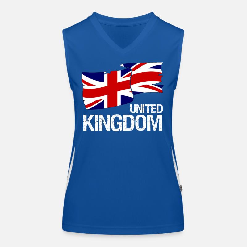 Drapeau britannique Union Jack - Design Débardeur respirant contrasté Femme
