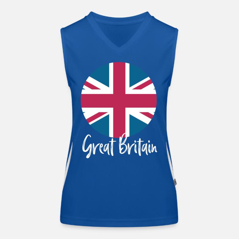 Great Britain Funktionelles Kontrast-Tank Top für Frauen